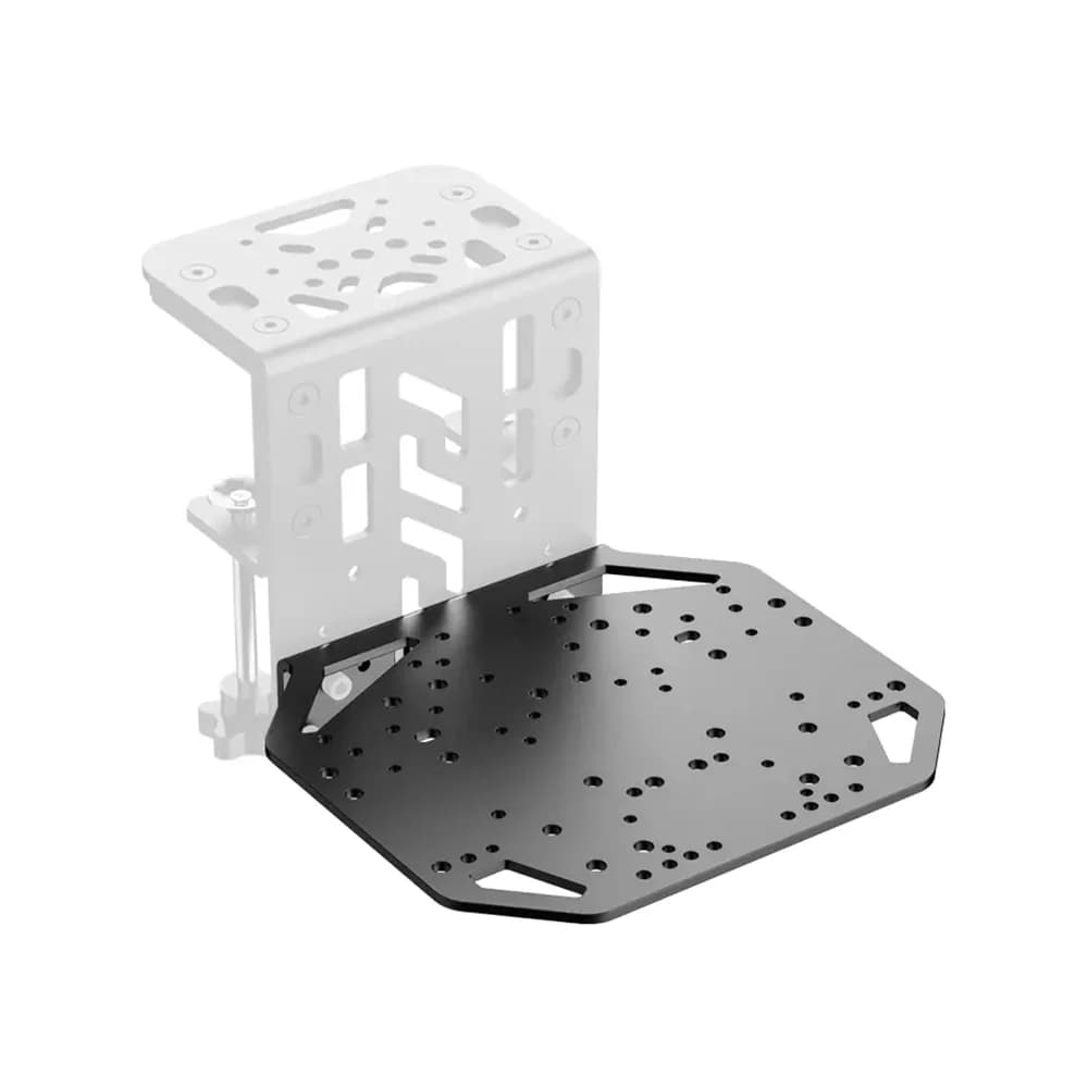 MOZA Universal Mounting Plate, 84mm & 122mm Adjustable Height, HBP Handbrake Mount, 40mm Aluminum Profile Mounting, High-Strength Steel Construction thumbnail 2