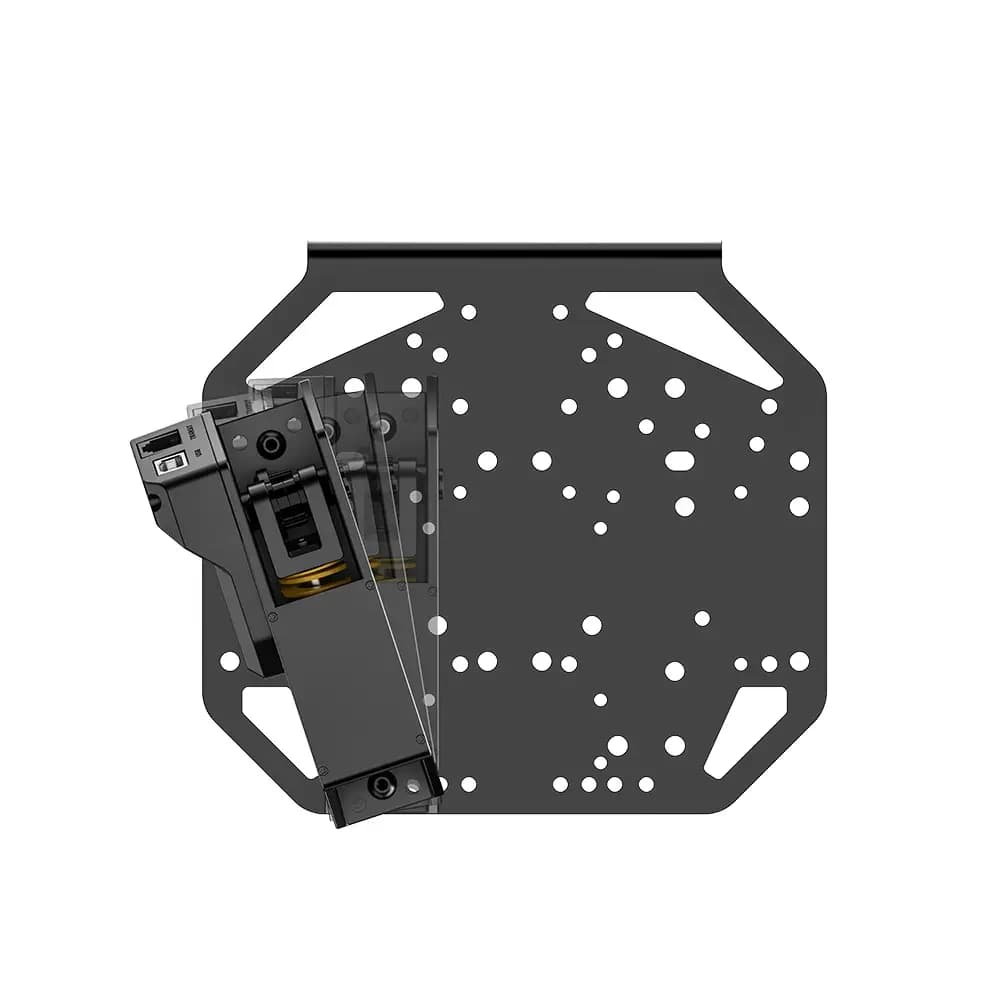 MOZA Universal Mounting Plate, 84mm & 122mm Adjustable Height, HBP Handbrake Mount, 40mm Aluminum Profile Mounting, High-Strength Steel Construction thumbnail 4