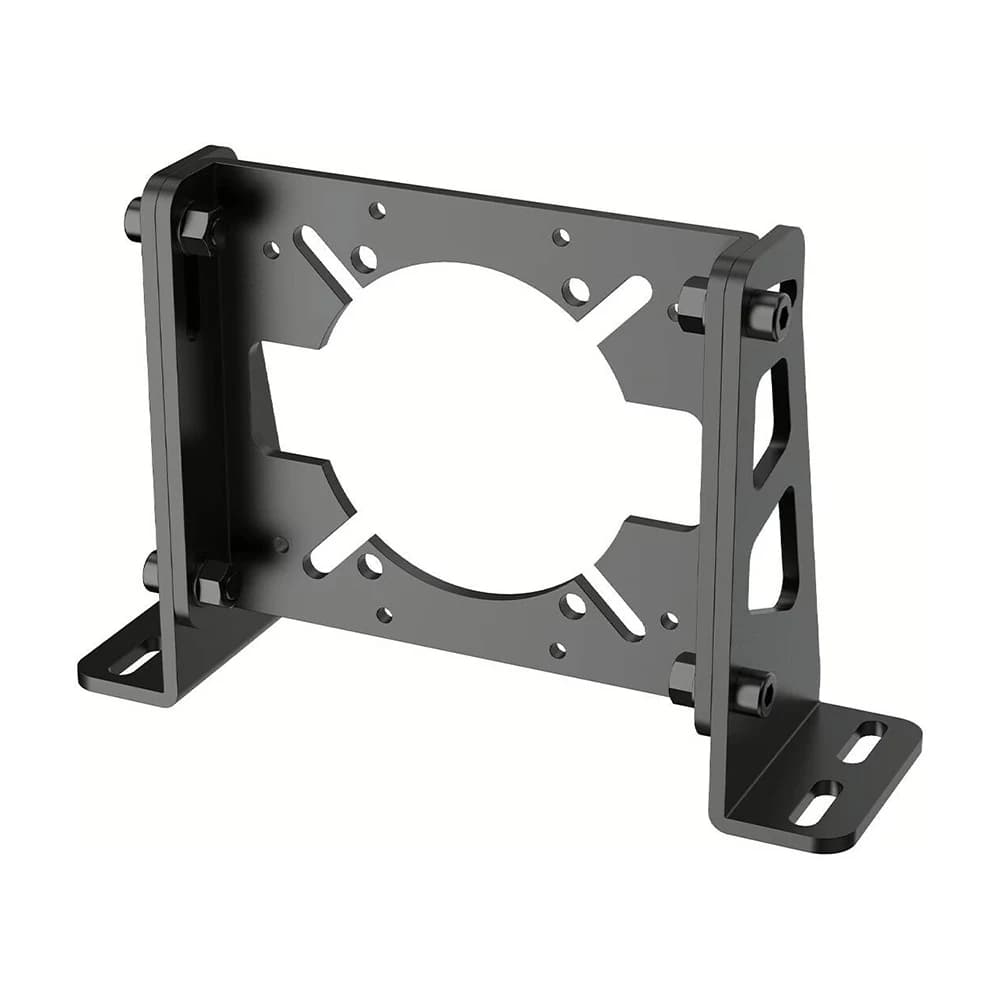 MOZA Wheel Base Front Mount Black, Aerospace-Grade Aluminum Construction, Space Optimization, Multiple Adjustable Angles, Compatible with R16/R21