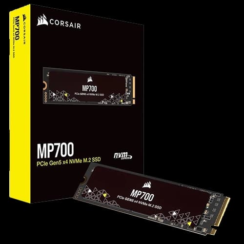 Corsair MP700 1TB PCIe 5.0 (Gen 5) x4 NVMe M.2 SSD, Up to 9500MB/s Max Read & Up to 8500MB/s Max Write Speed, 3D TLC NAND Flash