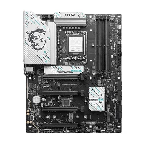 MSI B860 GAMING PLUS WIFI Motherboard, Intel Core Ultra Processors, Intel B860 Chipset, 256GB Memory, 4x DDR5 UDIMM, 4x PCI-E x16 slot, ATX Form Factor thumbnail 2