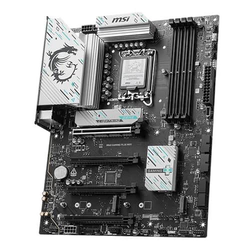 MSI B860 GAMING PLUS WIFI Motherboard, Intel Core Ultra Processors, Intel B860 Chipset, 256GB Memory, 4x DDR5 UDIMM, 4x PCI-E x16 slot, ATX Form Factor thumbnail 3