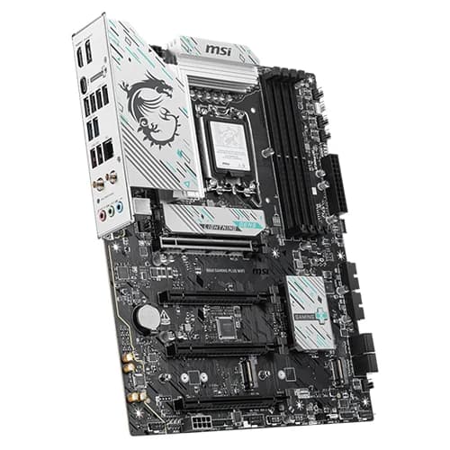 MSI B860 GAMING PLUS WIFI Motherboard, Intel Core Ultra Processors, Intel B860 Chipset, 256GB Memory, 4x DDR5 UDIMM, 4x PCI-E x16 slot, ATX Form Factor thumbnail 4
