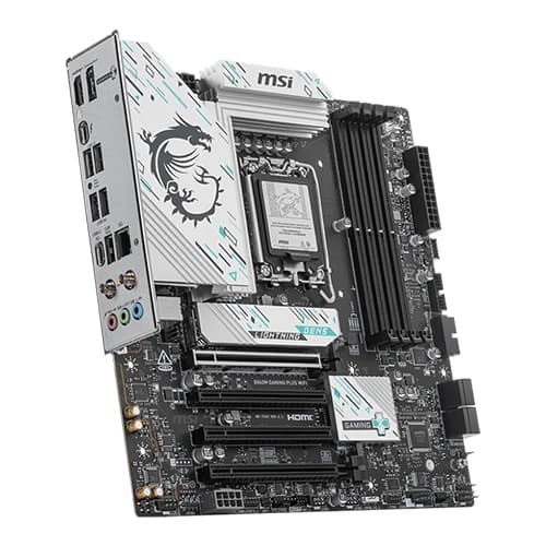 MSI B860M GAMING PLUS WIFI Motherboard, Intel Core Ultra Processors, Intel B860 Chipset, 256GB Memory, 4x DDR5 UDIMM, 4x PCI-E x16 slot, mATX Form Factor thumbnail 3