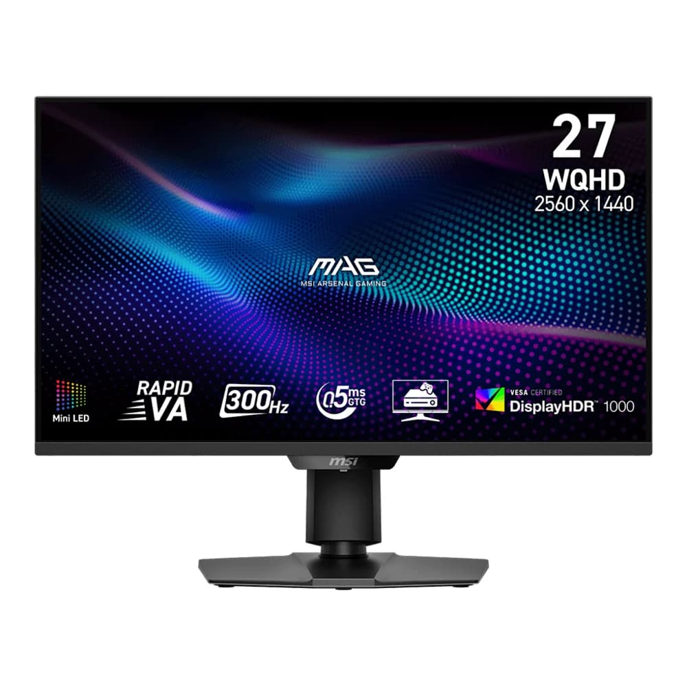 MSI MAG 274QPF X30MV Gaming Monitor, 27Inch Rapid VA Display, WQHD Resolution, 0.5ms Response Time, 300Hz Refresh Rate, Adaptive Sync, Quantum Dot Feature