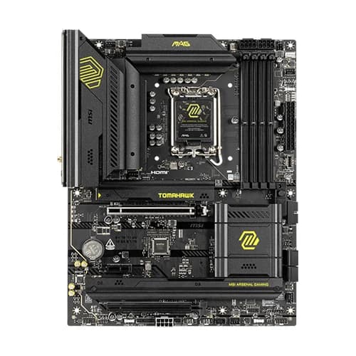 MSI MAG B860 TOMAHAWK WIFI Motherboard, Intel Core Ultra Processors, Intel B860 Chipset, 256GB Memory, 4x DDR5 UDIMM, 2x PCI-E x16 slot, ATX Form Factor thumbnail 2