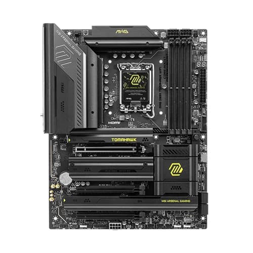 MSI MAG Z890 TOMAHAWK WIFI Motherboard, Intel Core Ultra Processors, Intel Z890 Chipset, 256GB Memory, 4x DDR5 UDIMM, 3x PCI-E x16 slot, ATX Form Factor thumbnail 2