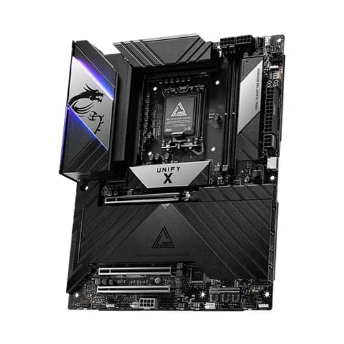 MSI MEG Z890 UNIFY-X Motherboard, Intel Core Ultra Processors, Intel Z890 Chipset, 128GB Memory, 2x DDR5 UDIMM, 3x PCI-E x16 slot, ATX Form Factor thumbnail 3