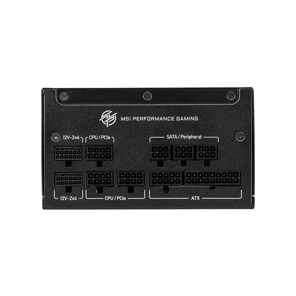 MSI MPG A1250GS PCIE5 Power Supply, ATX 3.1, PCIe 5.1 & Dual Native 12V-2x6 Ports thumbnail 4
