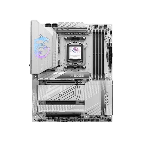 MSI MPG X870E EDGE TI WIFI Motherboard, AMD X870E Chipset, 256GB Memory, 4x DDR5 UDIMM, 3x PCI-E x16 slot, ATX Form Factor thumbnail 2