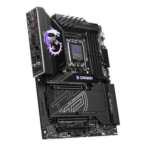 MSI MSI MPG Z890 Carbon WiFi Motherboard, Intel Core Ultra Processors, Intel Z890 Chipset, 256GB Memory, 4x DDR5 UDIMM, 3x PCI-E x16 slot, ATX Form Factor thumbnail 4