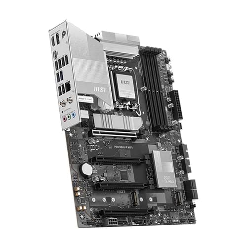 MSI PRO B860-P WIFI Motherboard, Intel Core Ultra Processors, Intel B860 Chipset, 256GB Memory, 4x DDR5 UDIMM, 4x PCI-E x16 slot, ATX Form Factor thumbnail 3