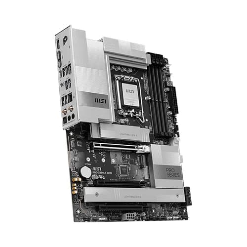 MSI PRO Z890-A WIFI Motherboard, Intel Core Ultra Processors, Intel Z890 Chipset, 256GB Memory, 4x DDR5 UDIMM, 3x PCI-E x16 slot, ATX Form Factor thumbnail 3
