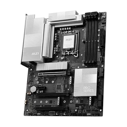 MSI PRO Z890-P WIFI Motherboard, Intel Core Ultra Processors, Intel Z890 Chipset, 256GB Memory, 4x DDR5 UDIMM, 3x PCI-E x16 slot, ATX Form Factor thumbnail 4