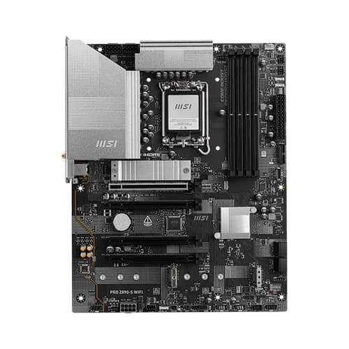 MSI PRO Z890-S WIFI Motherboard, Intel Core Ultra Processors, Intel Z890 Chipset, 256GB Memory, 4x DDR5 UDIMM, 4x PCI-E x16 slot, ATX Form Factor thumbnail 2