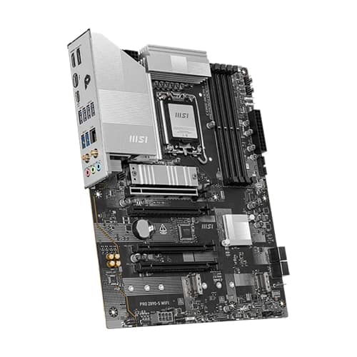 MSI PRO Z890-S WIFI Motherboard, Intel Core Ultra Processors, Intel Z890 Chipset, 256GB Memory, 4x DDR5 UDIMM, 4x PCI-E x16 slot, ATX Form Factor thumbnail 3