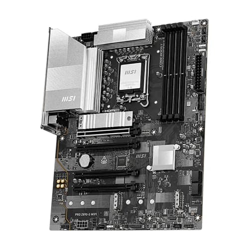 MSI PRO Z890-S WIFI Motherboard, Intel Core Ultra Processors, Intel Z890 Chipset, 256GB Memory, 4x DDR5 UDIMM, 4x PCI-E x16 slot, ATX Form Factor thumbnail 4