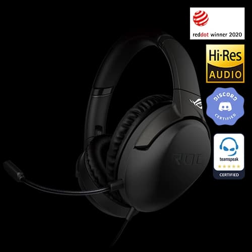 Asus ROG Strix Go Core Wired On-Ear Gaming Headset | 90YH02R1-B1UA00 thumbnail 2