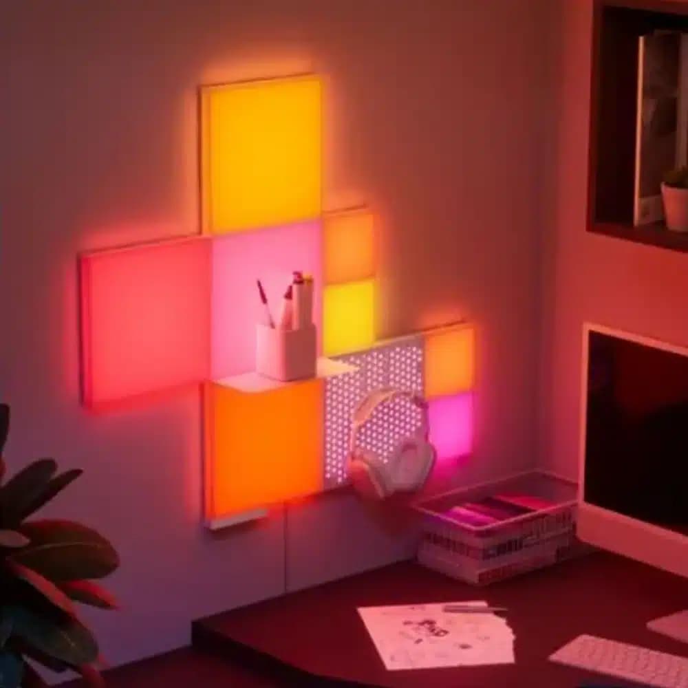 Nanoleaf RGB Blocks Combo XL Smarter Kit, Create an Illuminated Display, Mix of Panel Sizes, Pegboard & Shelf, Screen Mirror/Music Reaction, App/Voice/Manual Control thumbnail 2