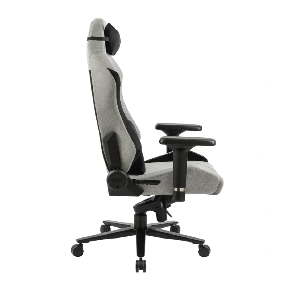 Navodesk Apex Core Gaming Chair Grey, SoftKnit, Lumbar & Neck Pillows for Extra Support, 4D Armrests, Class 4 Hydraulics with 5 Star Wheelbase thumbnail 3