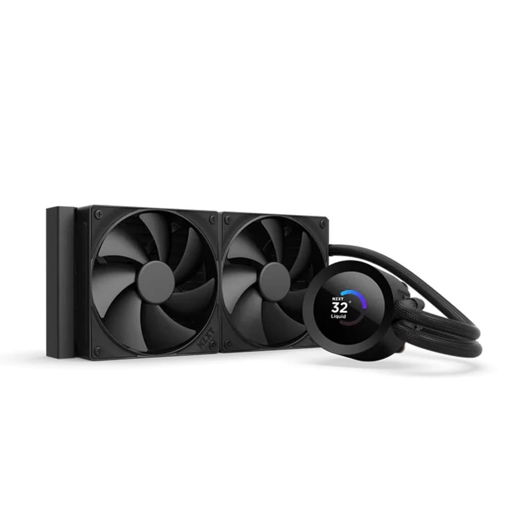 NZXT Kraken Plus 240 Liquid Cooler, AMD & Intel, RGB fans, LCD display, Turbine pump, Fluid Dynamic Bearing