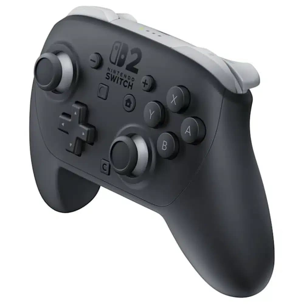Nintendo Switch 2 Pro Controller Black, HD Rumble 2, Motion Controls, Capture Button, Mappable Buttons, Audio jack, USB Type-C thumbnail 2