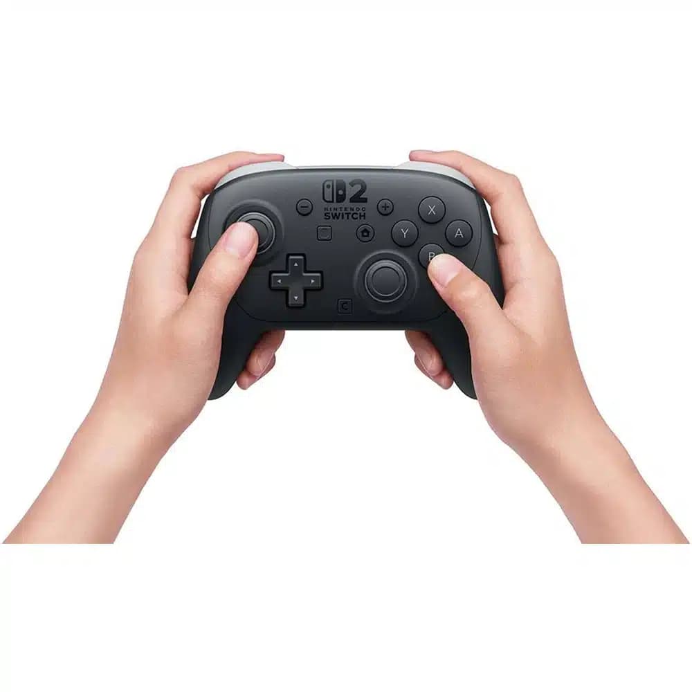 Nintendo Switch 2 Pro Controller Black, HD Rumble 2, Motion Controls, Capture Button, Mappable Buttons, Audio jack, USB Type-C thumbnail 3