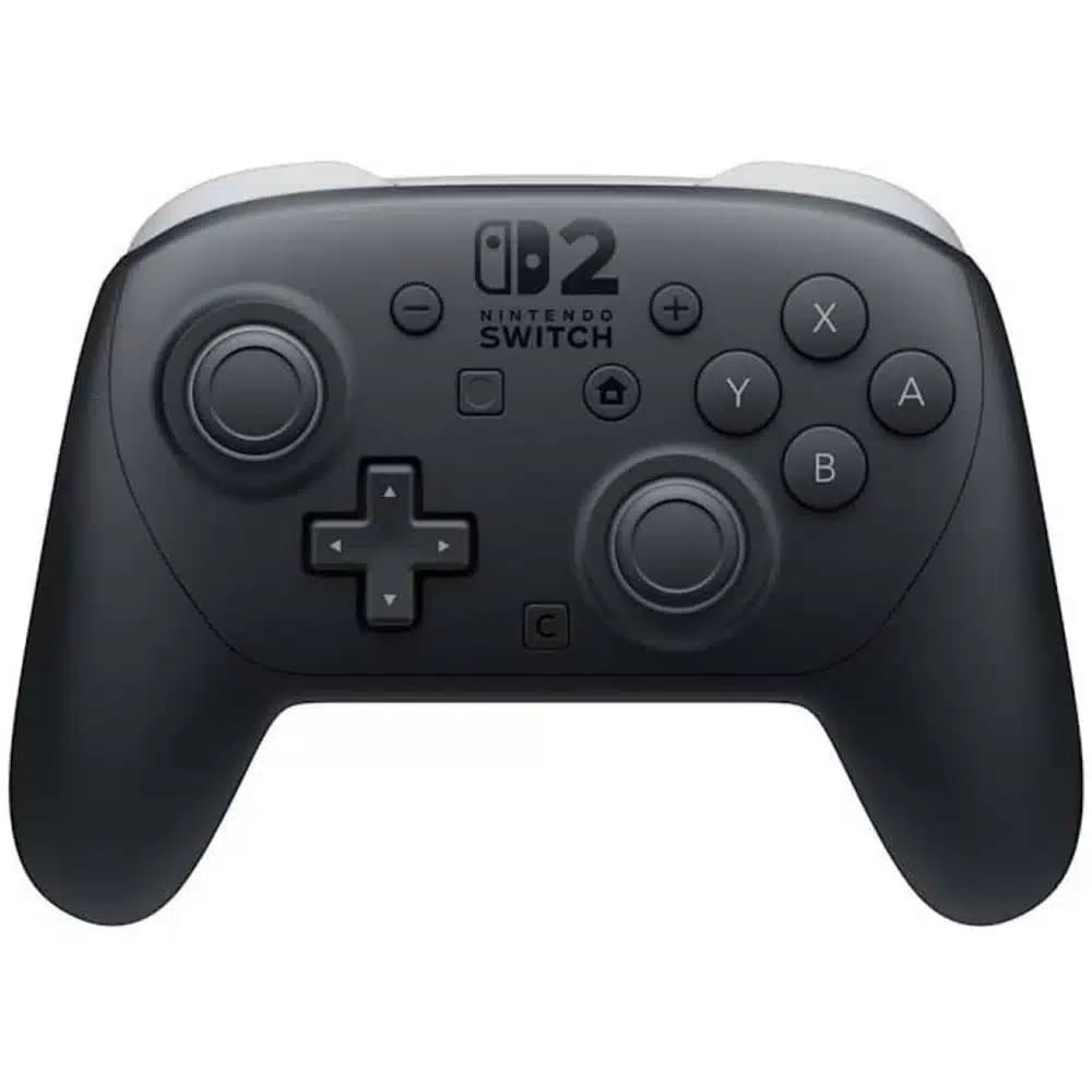 Nintendo Switch 2 Pro Controller Black, HD Rumble 2, Motion Controls, Capture Button, Mappable Buttons, Audio jack, USB Type-C