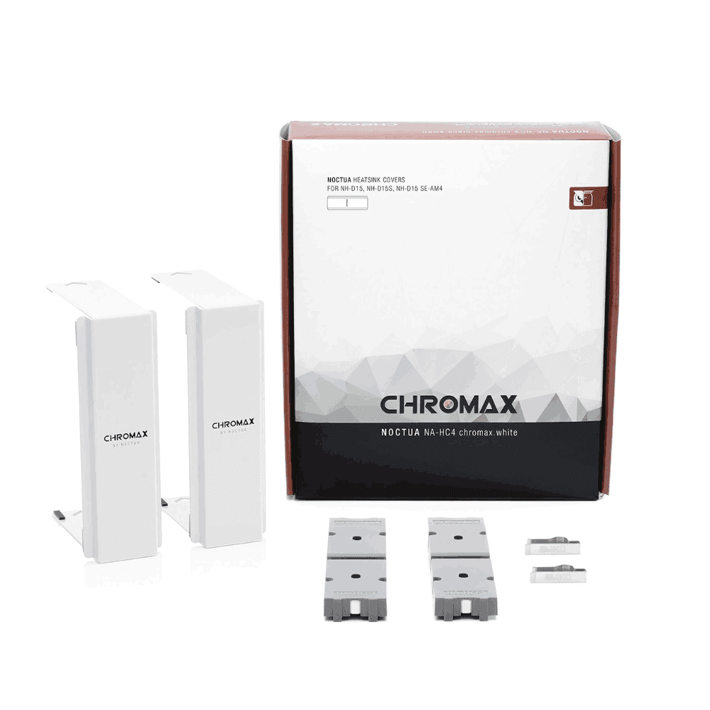 Noctua NA-HC4 Heatsink Cover White, Suitable for NH-D15, NH-D15S Series CPU Coolers, Powder-Coated Aluminium, Tool-Free Easy Installation thumbnail 2