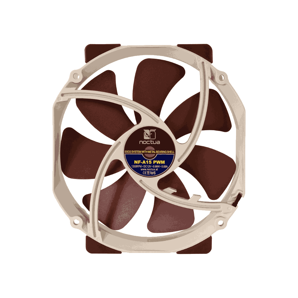 Noctua NF-A15 PWM Next-gen 140mm Fan, High Airflow, Low Noise, Rich Accessory Kit, 1200rpm 4-Pin PWM thumbnail 4