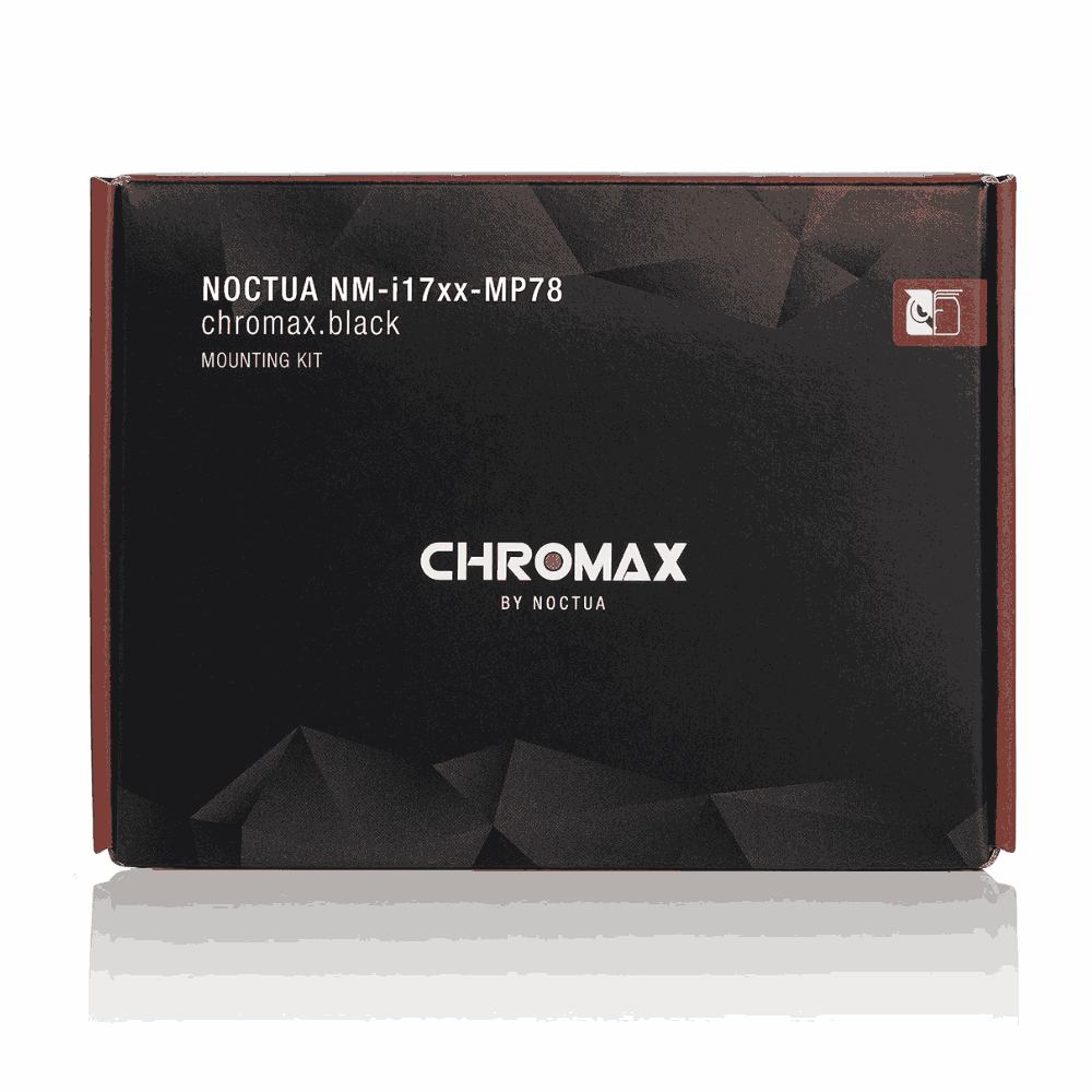 Noctua NM-i17xx-MP78 Mounting kit Black, Intel, For Coolers with 78mm Mounting Pitch, 1-Piece Backplate with Fixed Struts, Trusted SecuFirm2 Quality thumbnail 2