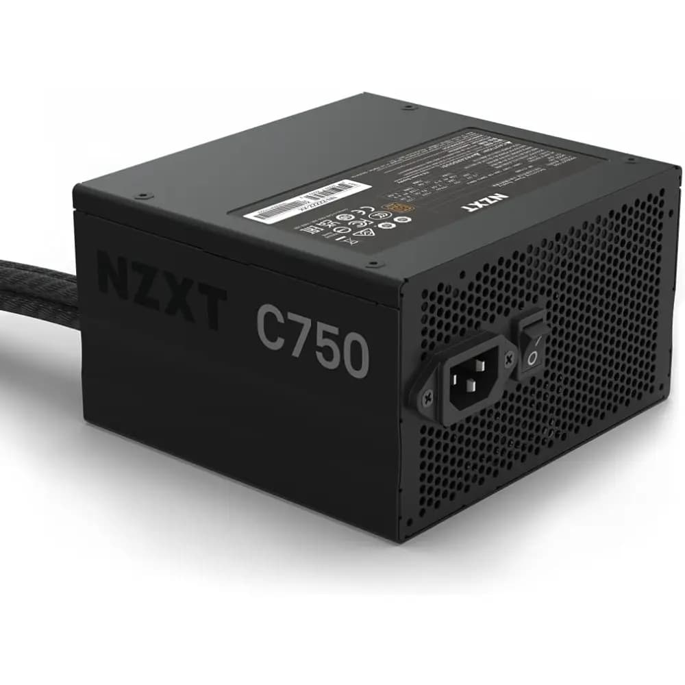 NZXT C750 Bronze 750W ATX Power Supply, 120mm FDB Fan, 750W Non-Modular, 80 Plus Bronze, Black thumbnail 3