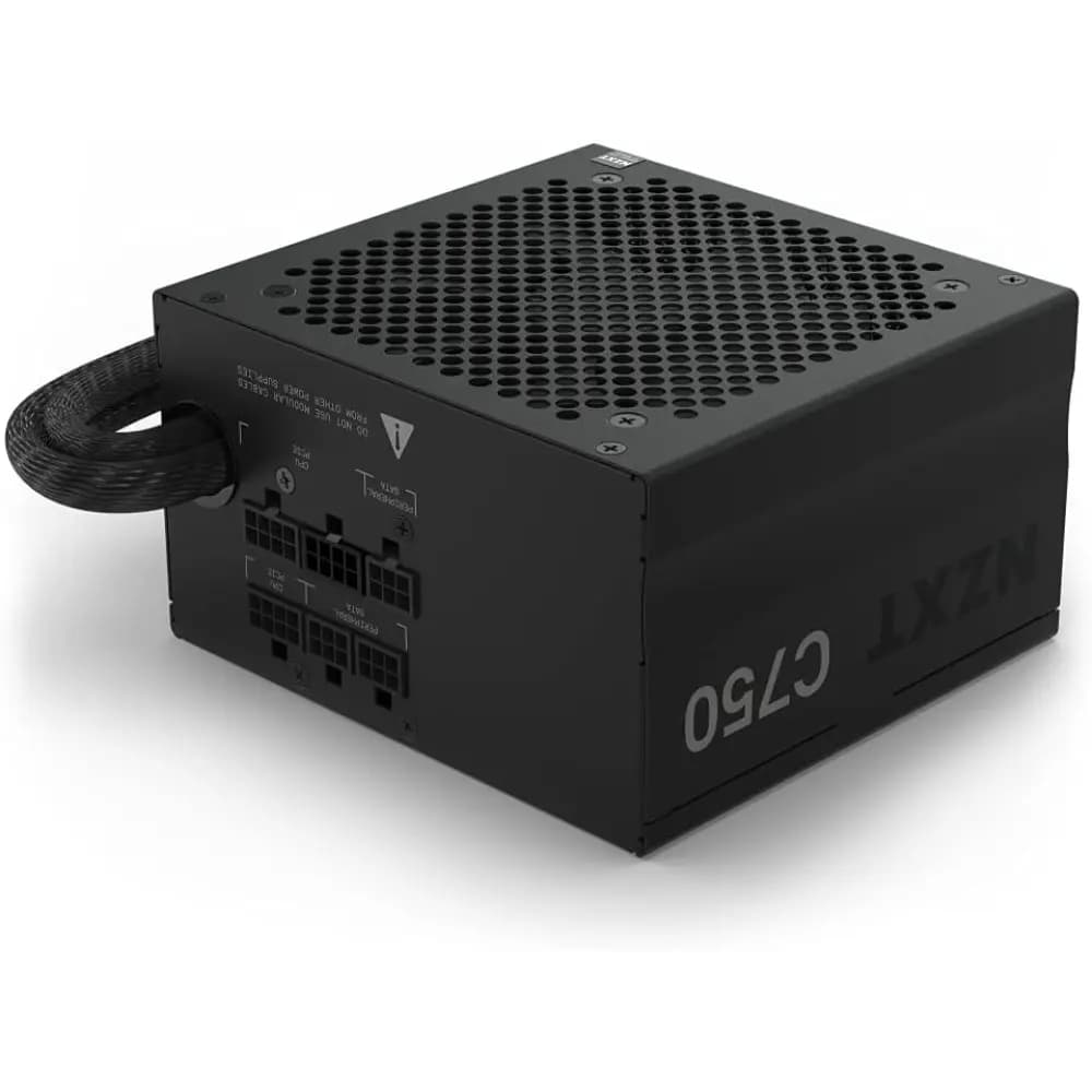 NZXT C750 Bronze 750W ATX Power Supply, 120mm FDB Fan, 750W Non-Modular, 80 Plus Bronze, Black thumbnail 2