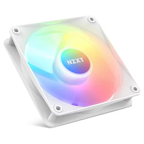 NZXT F120 RGB Core Case Fan White, 120mm Hub-Mounted, 4-pin PWM Fan Connector, Fluid Dynamic Bearing thumbnail 3