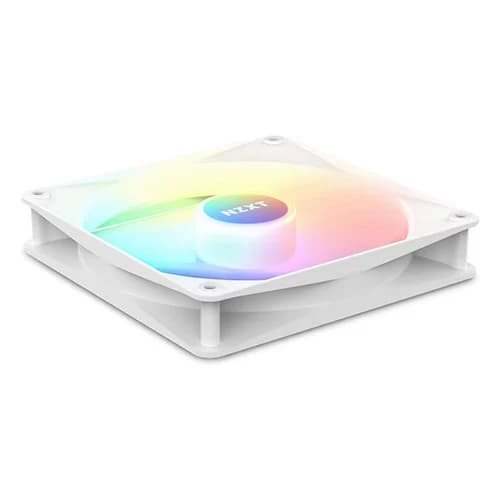 NZXT F120 RGB Core Case Fan White, 120mm Hub-Mounted, 4-pin PWM Fan Connector, Fluid Dynamic Bearing thumbnail 4