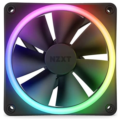 NZXT F120 RGB DUO Case Fans Black, 4-pin PWM, Fluid Dynamic Bearing