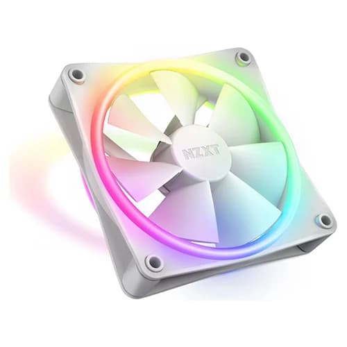 NZXT F120 RGB DUO Case Fans White, 4-pin PWM, Fluid Dynamic Bearing thumbnail 2