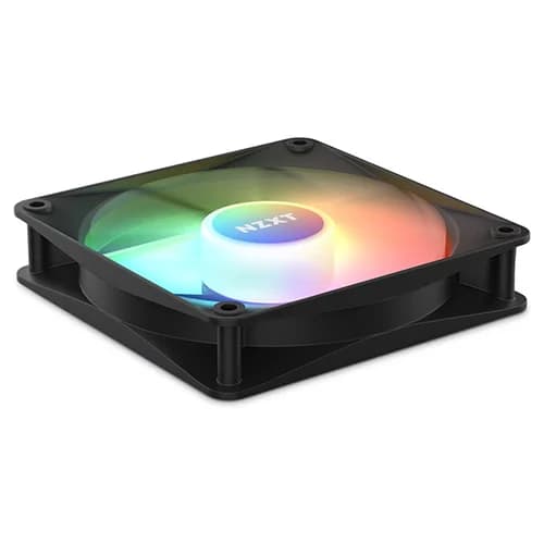 NZXT F120 RGB Core Triple Pack Hub-Mounted Case Fan White, 3x 120mm RGB Fans & Controller, 4-pin PWM Fan Connector, Fluid Dynamic Bearing thumbnail 3