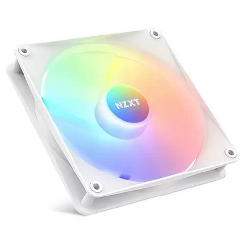NZXT F140 RGB Core Case Fan White, 140mm Hub-Mounted RGB Fan, 4-pin PWM Fan Connector, Fluid Dynamic Bearing thumbnail 3