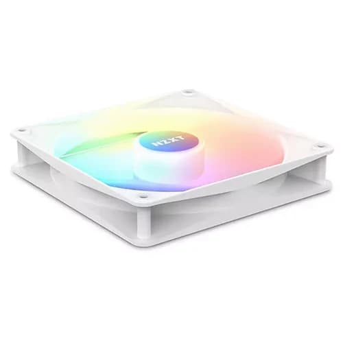 NZXT F140 RGB Core Case Fan White, 140mm Hub-Mounted RGB Fan, 4-pin PWM Fan Connector, Fluid Dynamic Bearing thumbnail 4