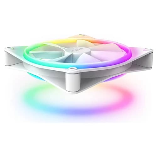 NZXT F140 RGB DUO Case Fan White, 4-pin PWM Fan Connector, Fluid Dynamic Bearing thumbnail 3