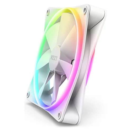 NZXT F140 RGB DUO Case Fan White, 4-pin PWM Fan Connector, Fluid Dynamic Bearing thumbnail 4