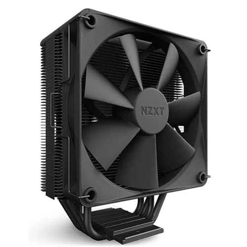 NZXT T120 CPU Air Cooler Black, F120P Static Pressure Fan, 4 Copper Heatpipes, Intel & AMD Socket