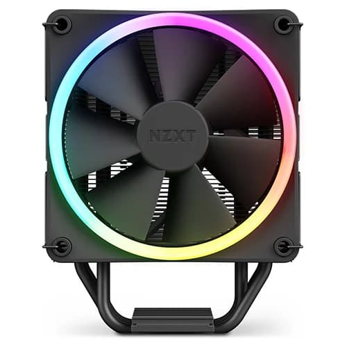 NZXT T120 RGB CPU Air Cooler Black, F120 RGB Fan, 4 Copper Heatpipes, Intel & AMD Socket thumbnail 4