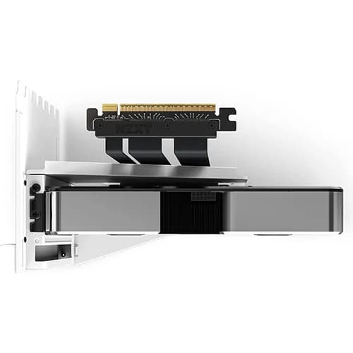 NZXT Vertical GPU Mounting Kit White, 175mm PCIe 4.0 Riser Cable, PCIe Gen 4 x16, Support Graphic Cards thumbnail 4