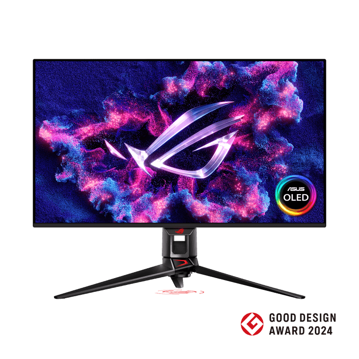 Asus ROG Swift OLED PG32UCDM gaming monitor ― 32-inch (31.5 inch viewable) 4K (3840 x 2160) QD-OLED panel, 240 Hz, 0.03 ms (GTG), G-SYNC compatible, custom heatsink, graphene film