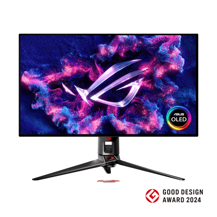 Asus ROG Swift OLED PG32UCDP gaming monitor ― 32-inch (31.5 inch viewable) WOLED panel, dual mode (4K 240Hz or FHD 480Hz), 0.03 ms (GTG), G-SYNC® compatibility, custom heatsink, ASUS OLED Care, AI Assistant, VESA DisplayHDR™ 400 True Black