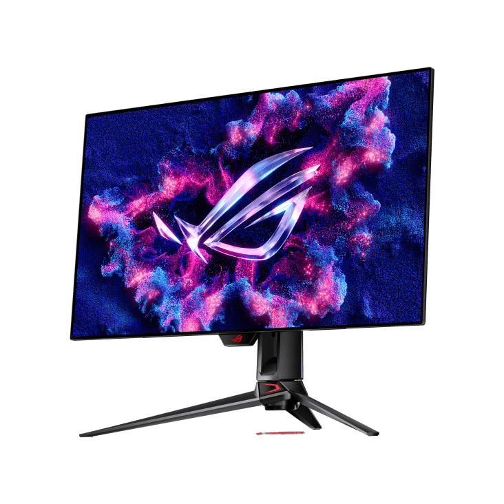 Asus ROG Swift OLED PG32UCDP gaming monitor ― 32-inch (31.5 inch viewable) WOLED panel, dual mode (4K 240Hz or FHD 480Hz), 0.03 ms (GTG), G-SYNC® compatibility, custom heatsink, ASUS OLED Care, AI Assistant, VESA DisplayHDR™ 400 True Black thumbnail 4