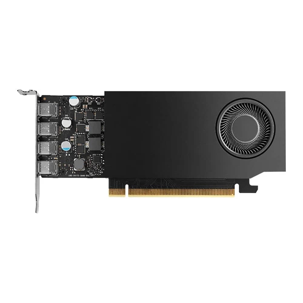 PNY NVIDIA RTX A1000 8GB GDDR6 Graphics Card Black, 128-Bit Memory, 2304 CUDA Cores, 192 GB/sec Memory Bandwidth, PCI Express 4.0