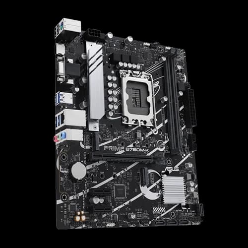 ASUS Prime B760M-K DDR5 Motherboard, Dual PCIe 4.0 M.2 Slots, Realtek 2.5Gb Ethernet, SATA 6 Gbps, Front USB 3.2 Gen 1 and Aura Sync thumbnail 5